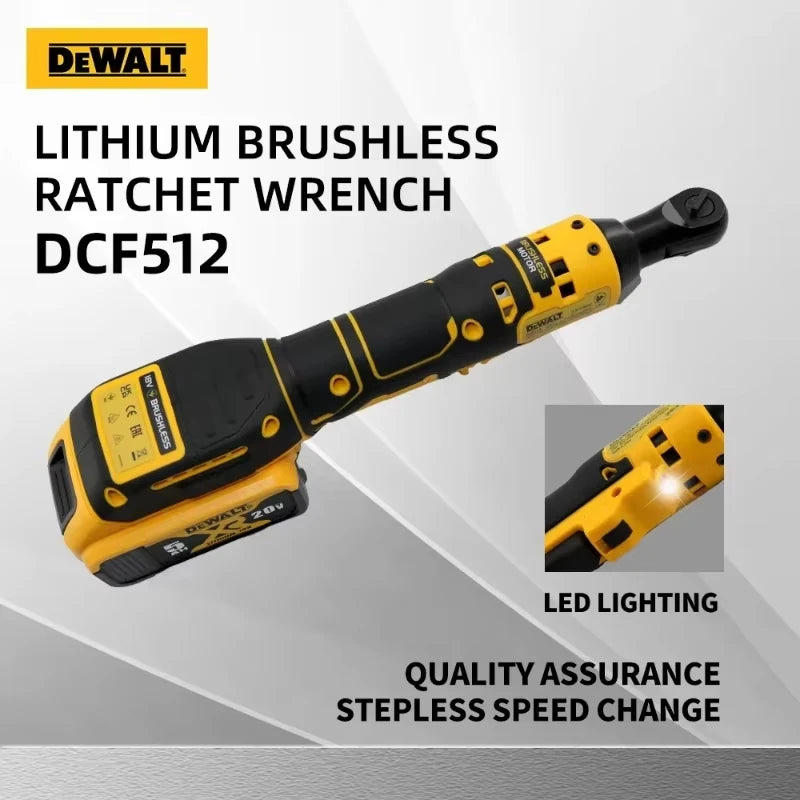 Dewalt DCF512 - Chave de Catraca Elétrica Sem Fio 20V - Potência, Controle e Precisão