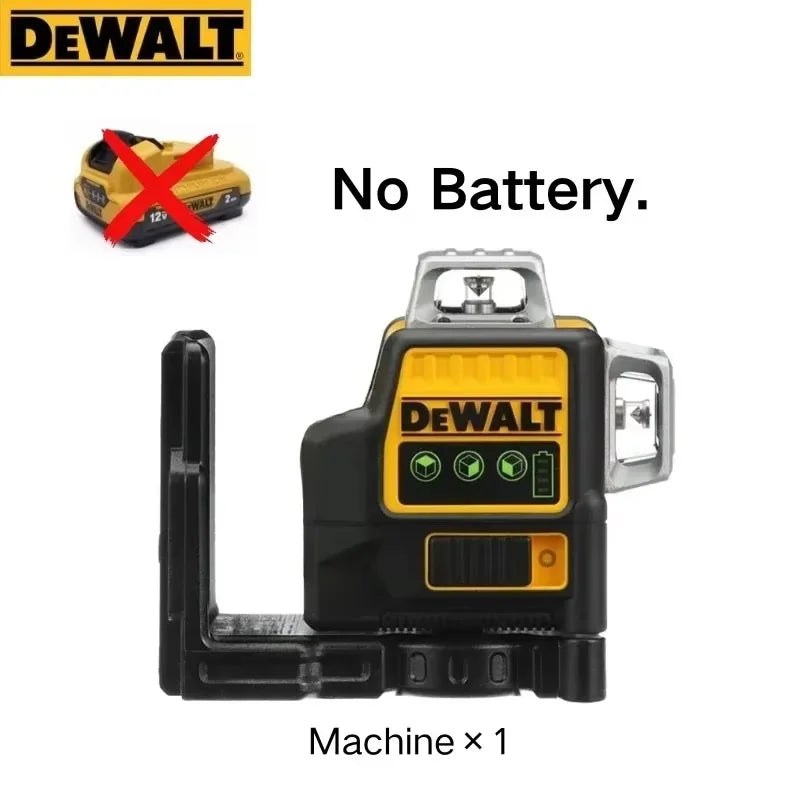 Nível Laser Dewalt DW089LG 2025 - 12 Linhas, 12V, Unidade de Nível Laser com 3 Lados, 360 Graus, Vertical e Horizontal, Laser Verde Profissional