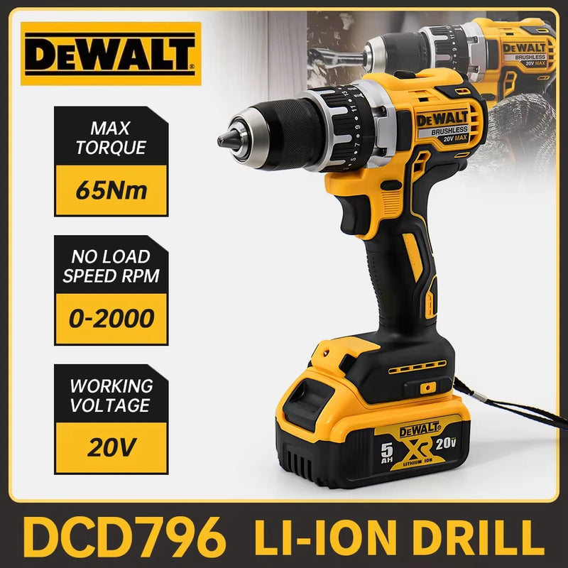 DEWALT DCD796 – Furadeira/Parafusadeira 20V Brushless