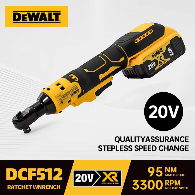 Dewalt DCF512 - Chave de Catraca Elétrica Sem Fio 20V - Potência, Controle e Precisão