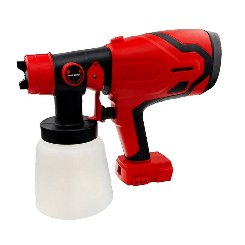 Compatível com Baterias Makita/Dewalt/Milwaukee – Pistola de Pulverização Elétrica de 1000ML, Alta Potência, Sem Fio, para Pintura de Automóveis, Móveis e Aço