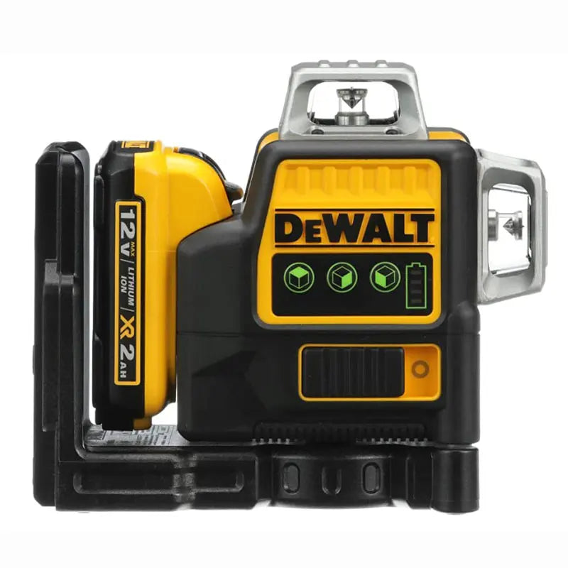 Nível Laser Dewalt DW089LG 2025 - 12 Linhas, 12V, Unidade de Nível Laser com 3 Lados, 360 Graus, Vertical e Horizontal, Laser Verde Profissional