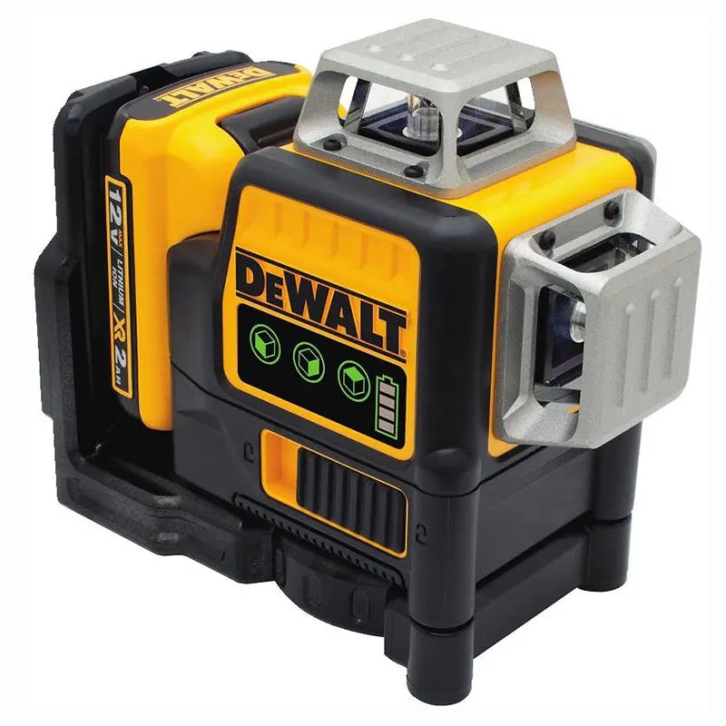 Nível Laser Dewalt DW089LG 2025 - 12 Linhas, 12V, Unidade de Nível Laser com 3 Lados, 360 Graus, Vertical e Horizontal, Laser Verde Profissional