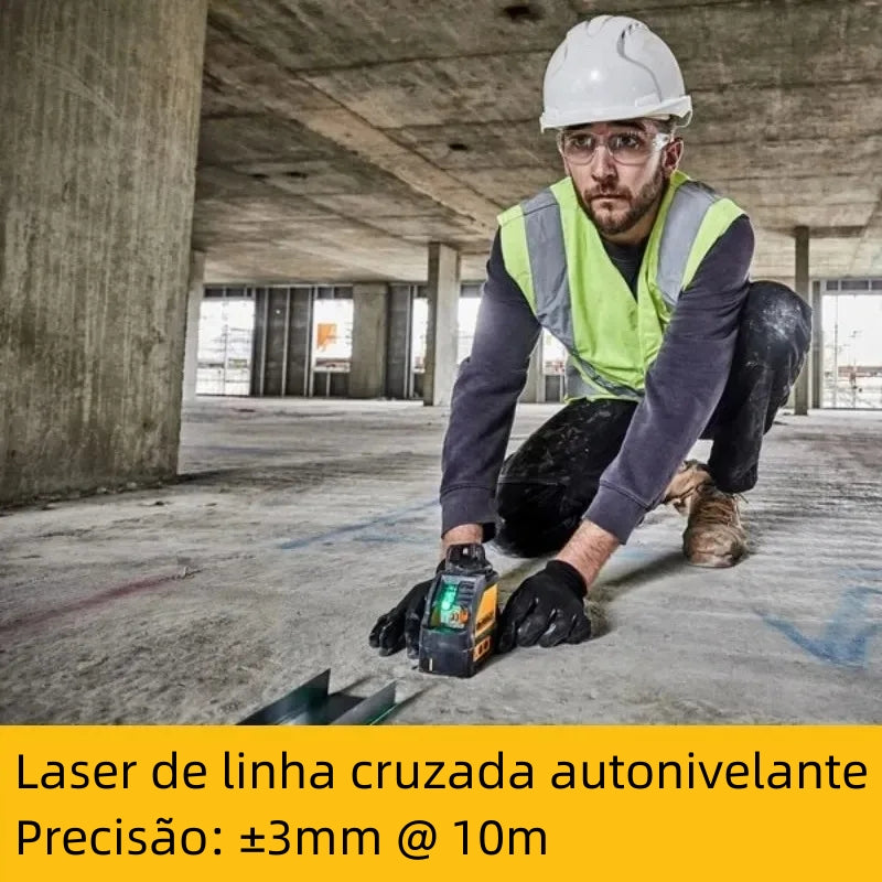 Nível a Laser DEWALT Linha Verde 2 Linhas Cruzadas Beam